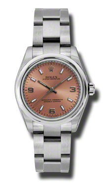 Rolex Oyster Perpetual No Date Stainless Steel Chronograph Sapphire Crystal Watch