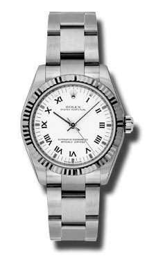 Replica Rolex Oyster Perpetual Timeless Design Automatic Stainless Steel White Face Waterproof 36mm Watch