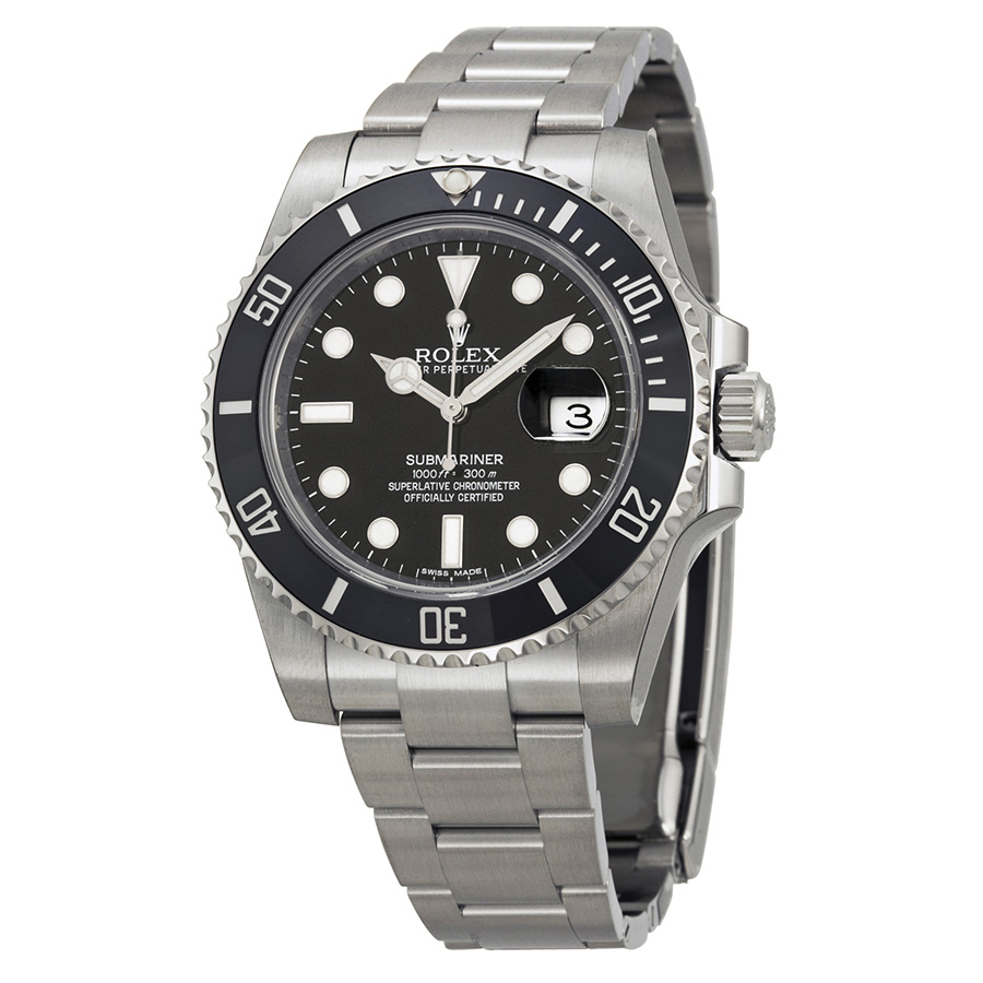 Replica Rolex Submariner 116610LN Stainless Steel GMT Manual Wind Jet Black Face Dive Watch