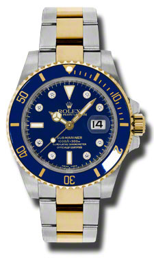 Stellar Submariner 116613BLDO Blend SS & 18K Gold Automatic Dive Watch