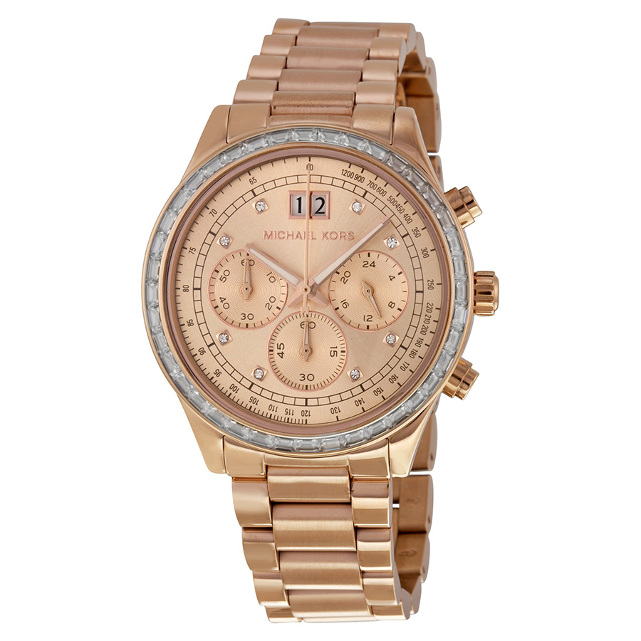 Michael Kors MK6204 Lady's Glamour Gold-Plated Quartz Watch
