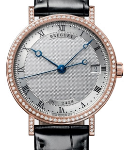 Breguet 9068BR12976DD00 Imitation Classic自动机械计时码表 钢质表盘 黑色鳄鱼皮带