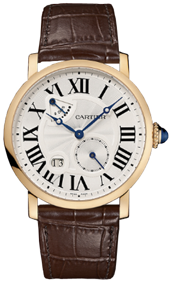 Cartier Rotonde 18kt Rose Gold Automatic Diamond Dial Luxury Clone Watch