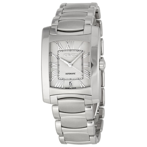 Ebel Brasilia Automatic Pilot Stainless Steel Jet Black Face Water Resistant Watch