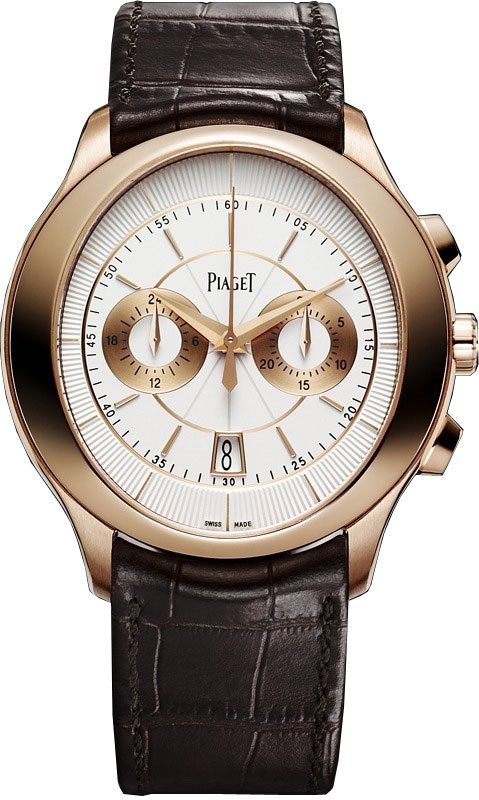 Piaget Gouverneur Steel Automatic Watch, Guilloche Dial, Swiss Precision