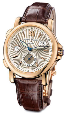 Ulysse Nardin GMT Dual Time Swiss Clone Automatic 42mm Jet Black Face Watch