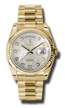 Gold-Plated Rolex Day-Date 118238SJDP Imitation 40mm Automatic President Watch