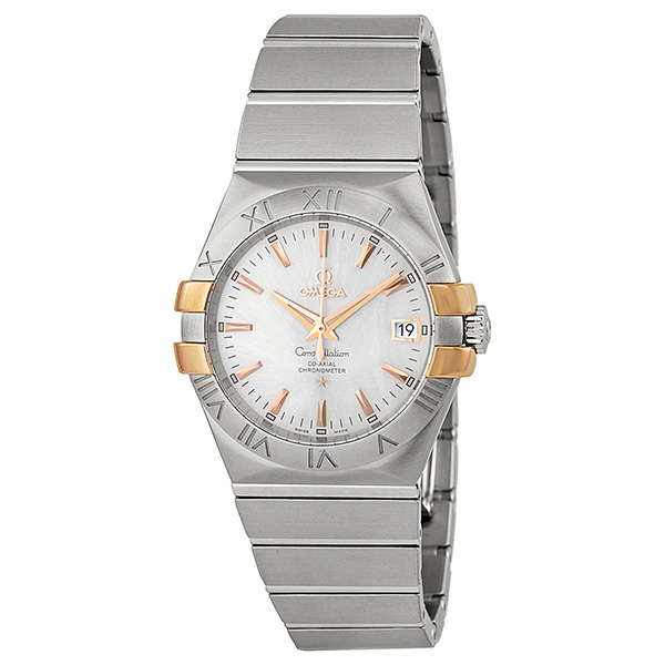 Omega Constellation Classic Silver Automatic 36mm Chronograph Watch