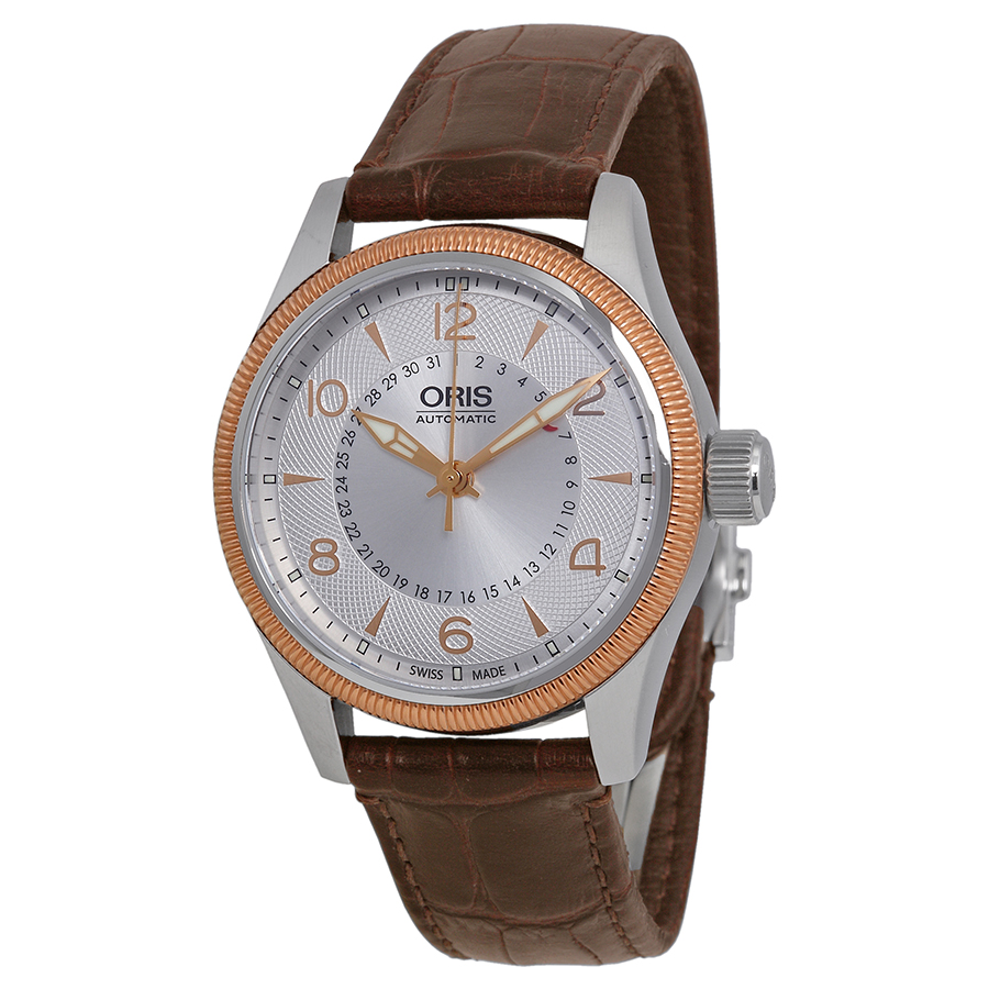 Oris Big Crown Pilot Automatic Black Steel Case with Sapphire Crystal and Silver Dial Watch