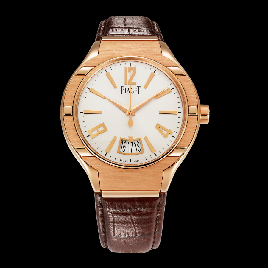 Piaget GOA38149 Clone Automatic Swiss Movement Steel Case Jet Black Dial Watch