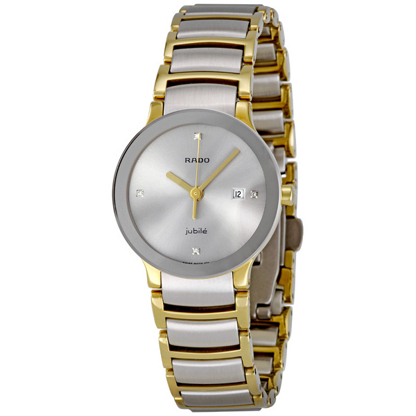 Rado R30932713 Elegance Steel & Beige Watch - Lady's Swiss Chronograph Classic
