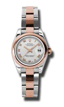 Chic Rolex Datejust 41mm Reps Steel Rose Gold Dial Ladies Watch with Date