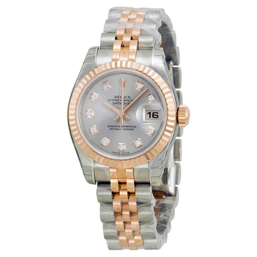 Rolex Datejust 179171SDJ Inspired by Gold & Pink Diamond Ladies Watch