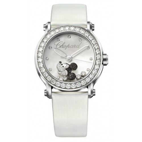 Chopard Happy Sport Automatic Stainless Steel Diamond Accented Quartz Watch