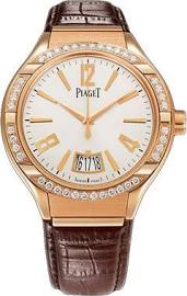 Piaget Swiss Clone G0A38159 Automatic 18K Rose Gold Case Black Dial Chronograph Watch