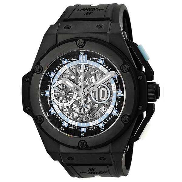 Hublot Big Bang Titanium GMT Clone - Swiss Movement, 42mm Case, Black Carbon Face, Waterproof Watch