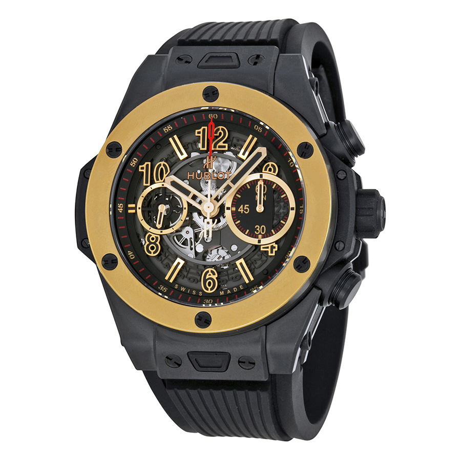 Hublot Big Bang Unico Clone 411.cm.1138.rx Jet Black Ceramic Case Automatic Chronograph Watch