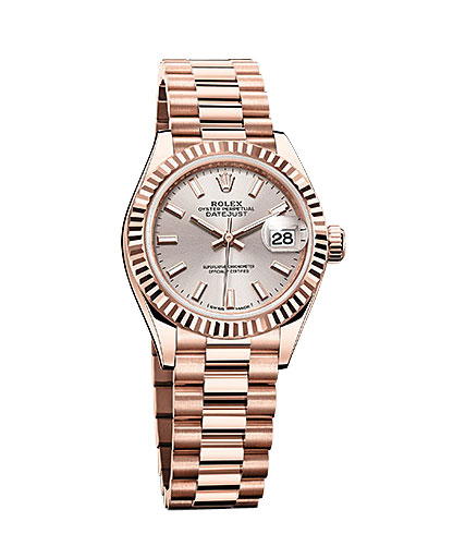 Rolex Datejust 27mm Everose Gold Automatic Watch - Timeless Elegance