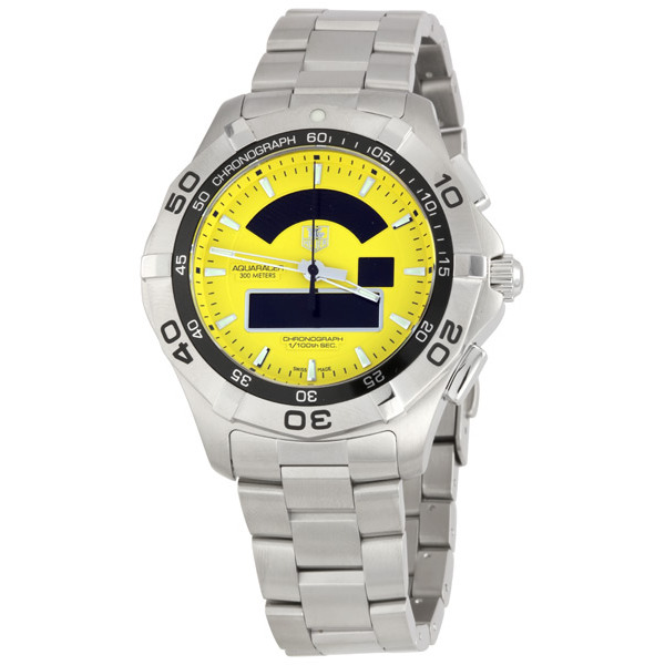 Tag Heuer Aquaracer Quartz Watch with Blue Dial & Steel Bracelet