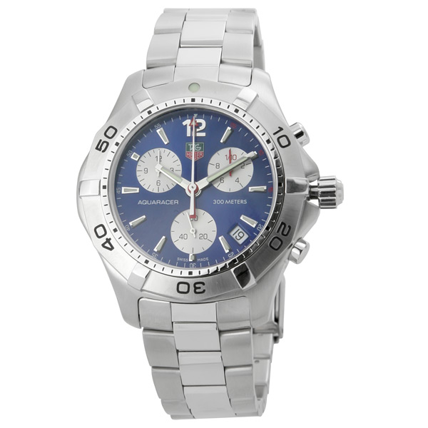 Tag Heuer Aquaracer Dive Pro Swiss Clone 43mm Steel Blue Face Watch