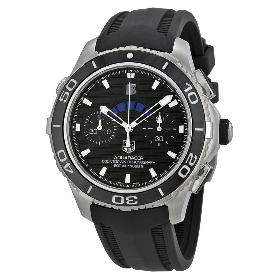 Tag Heuer Aquaracer CAK211A.FT8019 Imitation Dive Watch - Swiss Automatic - Titanium Case - Black Rubber Band
