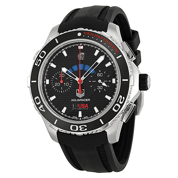 Tag Heuer Aquaracer Dive Time Steel Case Black Face reps Watch