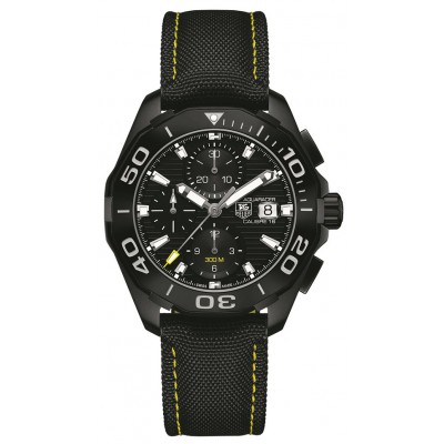 Tag Heuer Aquaracer Automatic Black Dial Steel Chronograph Watch
