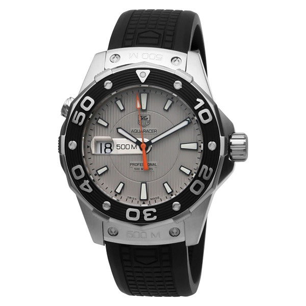 Tag Heuer Aquaracer WAJ1111.FT6015 Swiss Clone Dive Chrono Watch - Automatic, Black Face, 300m Water Resistant