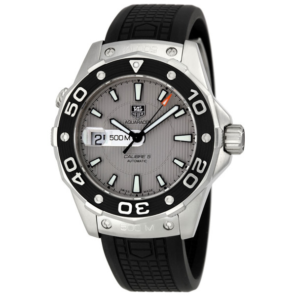 Tag Heuer Aquaracer WAJ2111 Clone 43mm Automatic Diving Steel Bezel Black Dial Watch