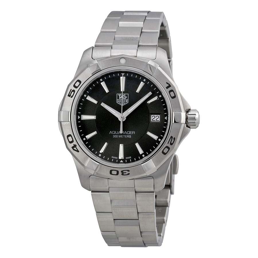 Tag Heuer Aquaracer Dive Master Swiss Clone Automatic Jet Black Face 200m Water Resistant Watch