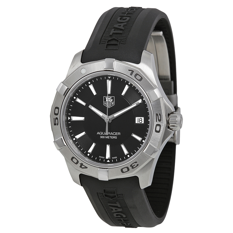 Tag Heuer Aquaracer WAP1110.FT6029 - Diver's Chrono Steel Case Jet Black Dial Water Resistant Watch