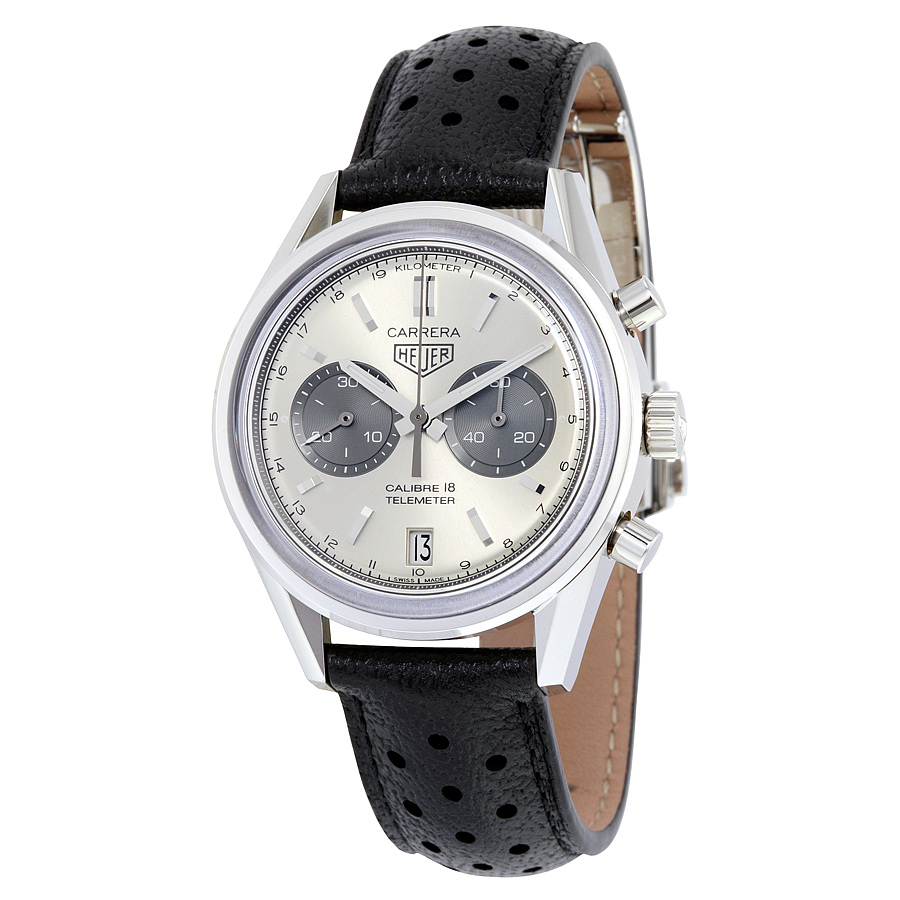 Tag Heuer Carrera CAR221A.FC6353 Swiss Automatic Silver Case Jet Black Dial reps Watch