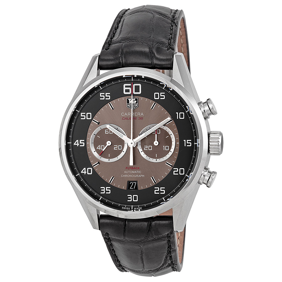 Tag Heuer Carrera Automatic Chronograph - Carbon Case Jet Black Dial Water-Resistant 44mm Watch