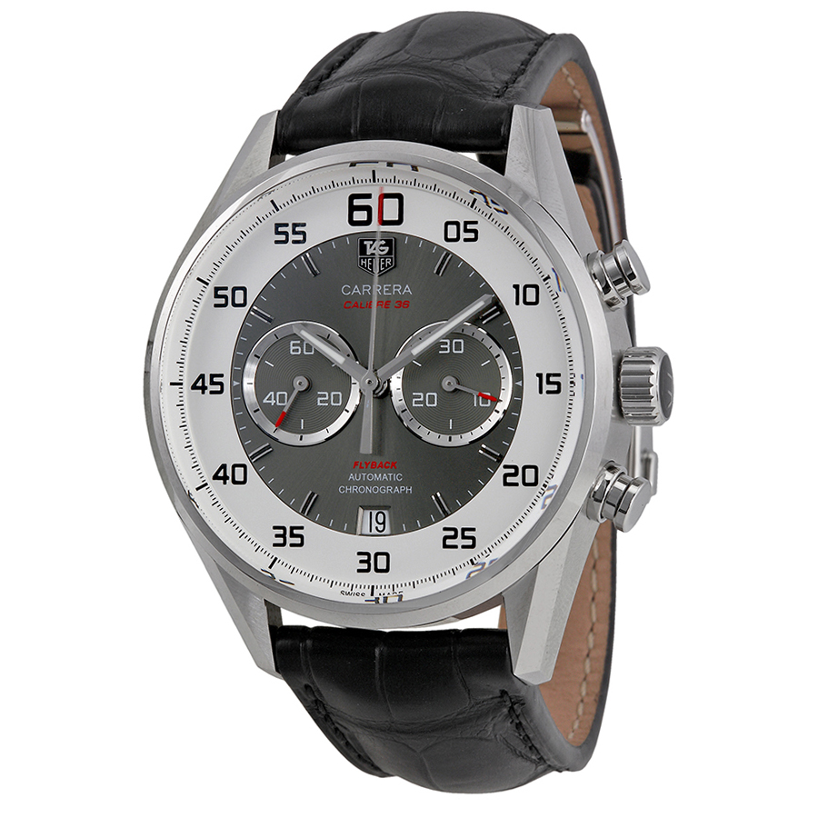 Tag Heuer Carrera Silver Automatic Grey Center Dial Clone Watch
