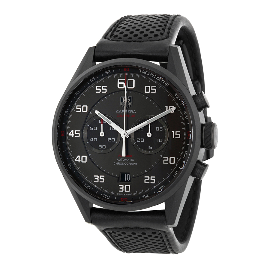 Tag Heuer Carrera Chronograph Carbon Blue Steel Mens Watch