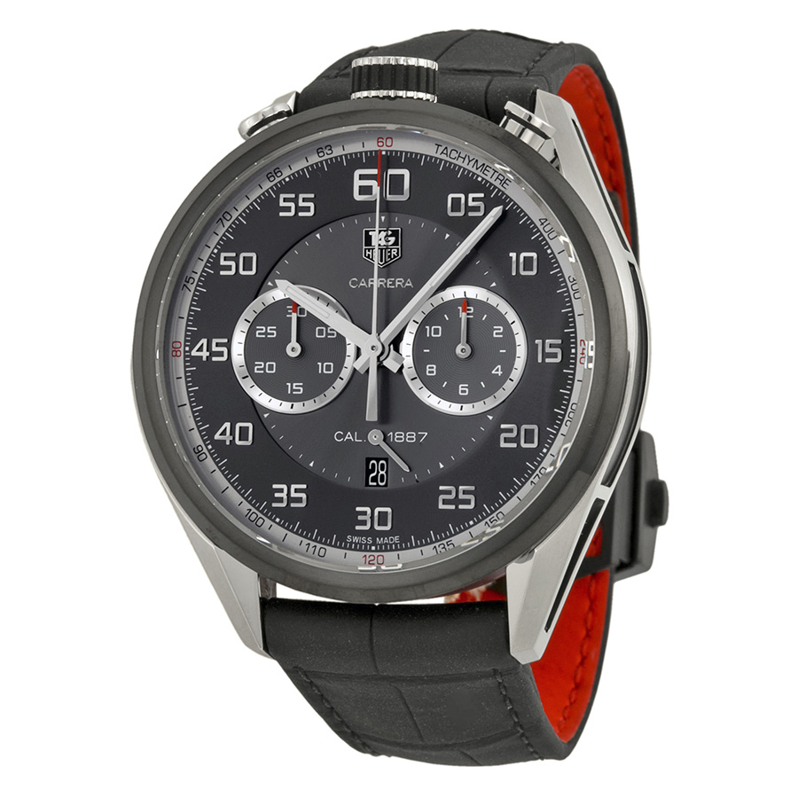 Tag Heuer Carrera Automatic Chronograph Black Carbon Fiber Case Watch