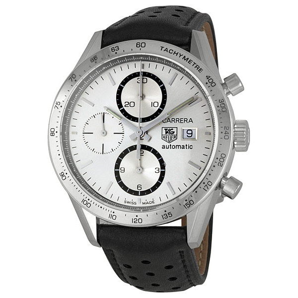 Tag Heuer Carrera Silver Automatic Chronograph 45mm Imitation Watch