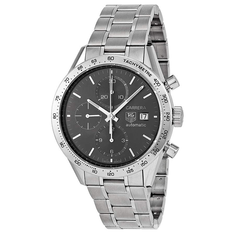 Tag Heuer Carrera Automatic Chronograph Mens Watch - Carbon Fiber Case - Blue Dial - 45mm