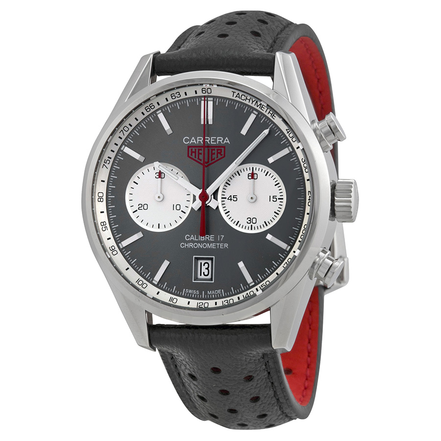 Tag Heuer Carrera Steel Chronograph Replica with Black Dial and Automatic Movement
