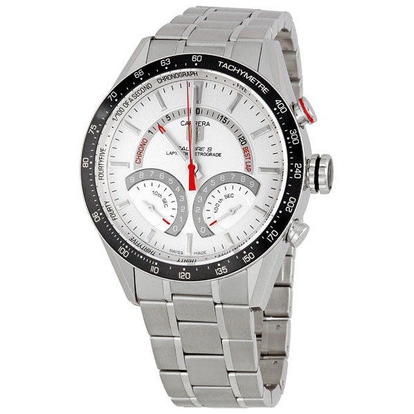 Tag Heuer Carrera CV7A11.BA0795 Silver Automatic Chronograph Watch