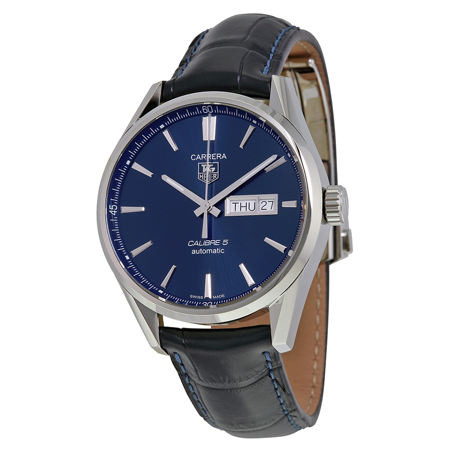 Tag Heuer Carrera Blue Steel Automatic Reps 43mm Water-Resistant Chronograph Watch