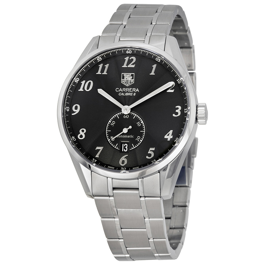 Tag Heuer Carrera Automatic Steel Chronograph Silver Dial Mens Watch