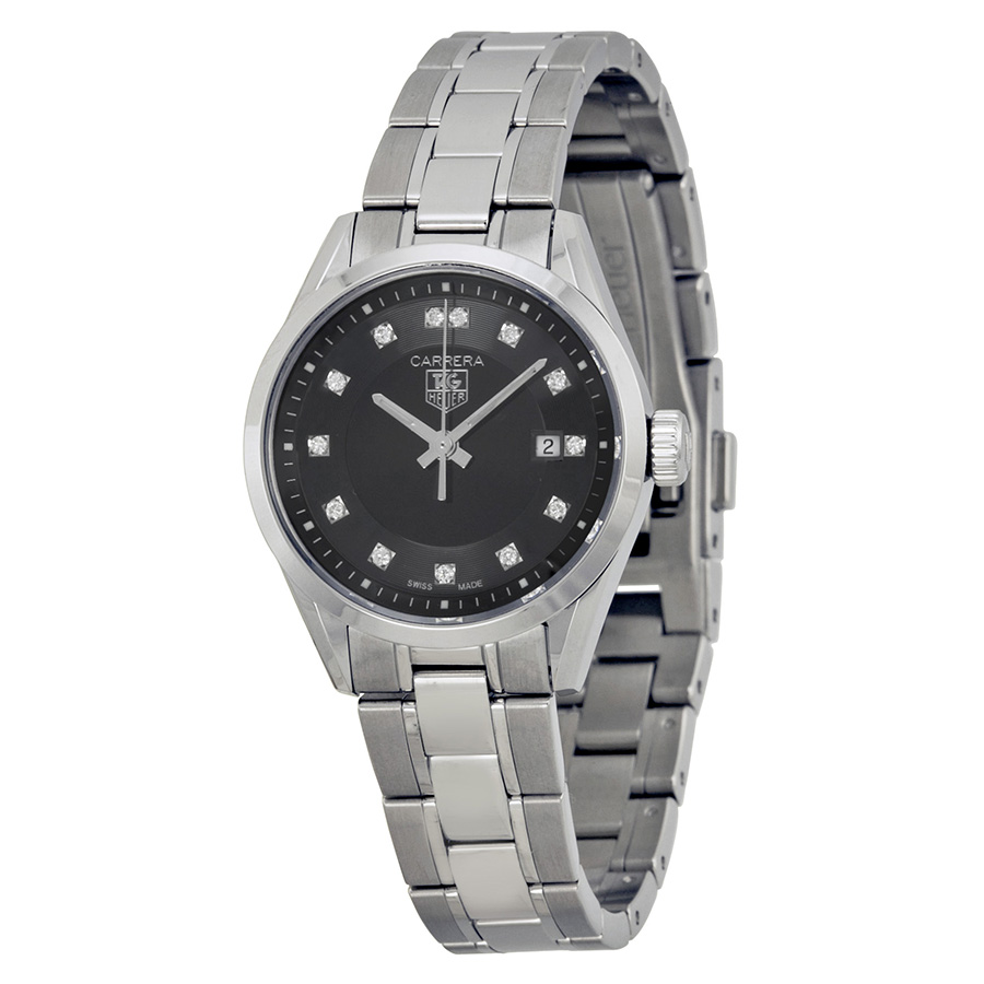 Tag Heuer Carrera Clone Automatic Chronograph Polished Steel Blue Dial Watch