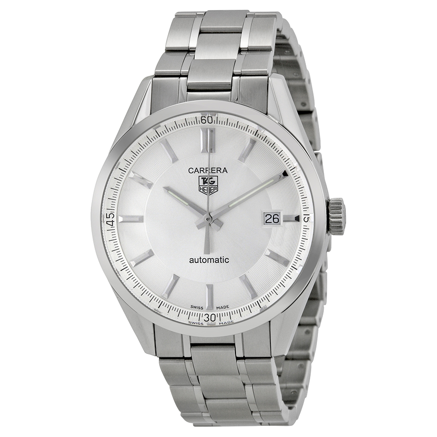Tag Heuer Carrera Automatic Chronograph Mens Watch - Jet Black Dial, Stainless Steel Case, 43mm