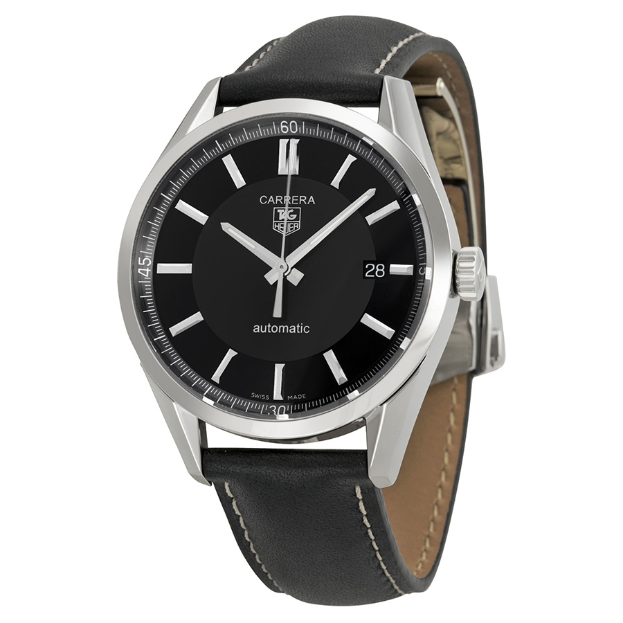 Tag Heuer Carrera Chronograph Replica 41mm Automatic Black Dial Steel Watch