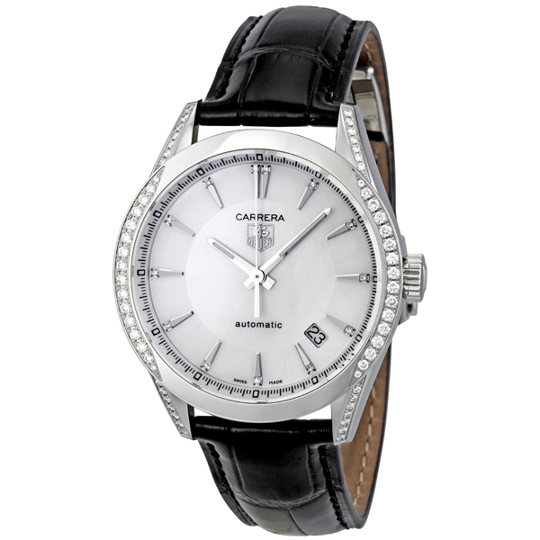 Tag Heuer Carrera Mother of Pearl Automatic Watch - Iconic Sport Chrono