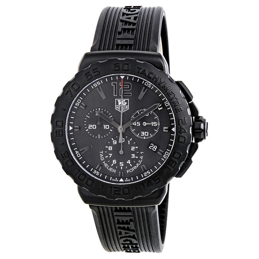 Tag Heuer Formula 1 Carbon Tech Automatic Black Sub dial Men's Chronograph Watch