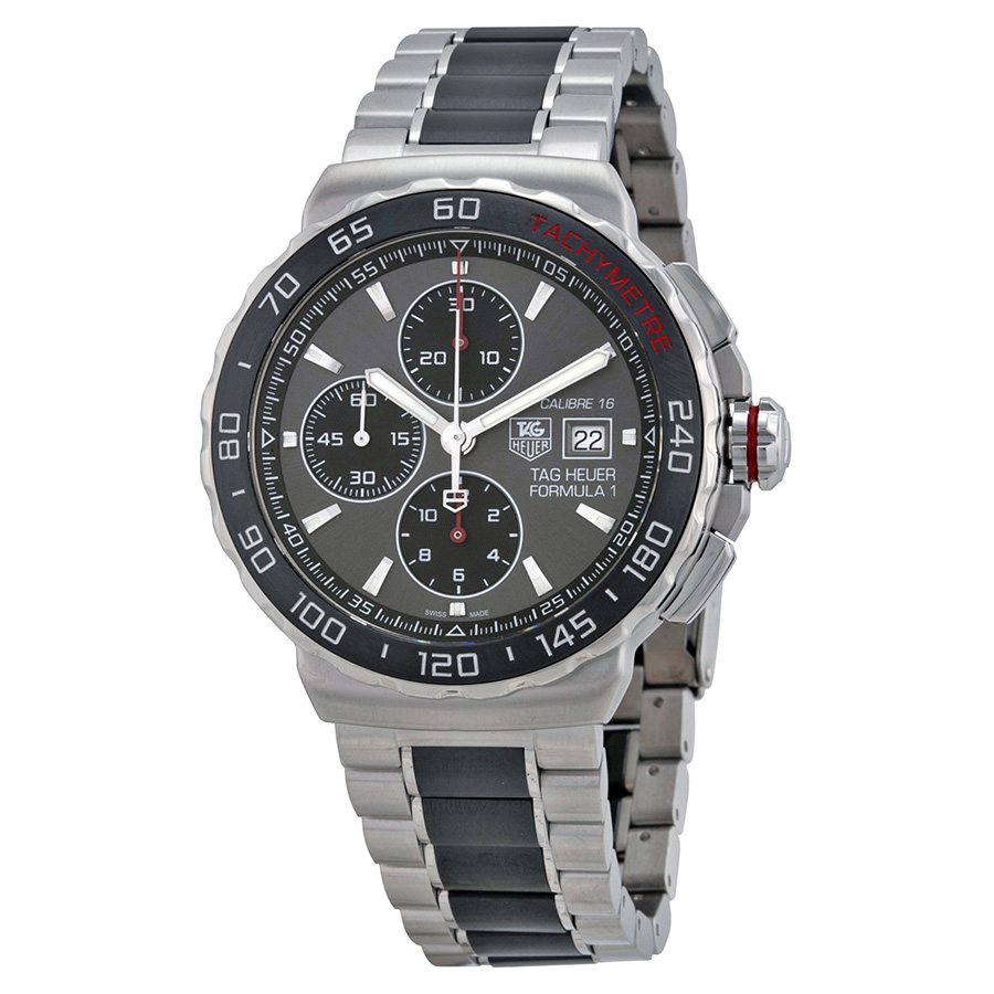 Tag Heuer Formula 1 Racing Chrono CAU2011.BA0873 Imitation Silver Dial Automatic Watch