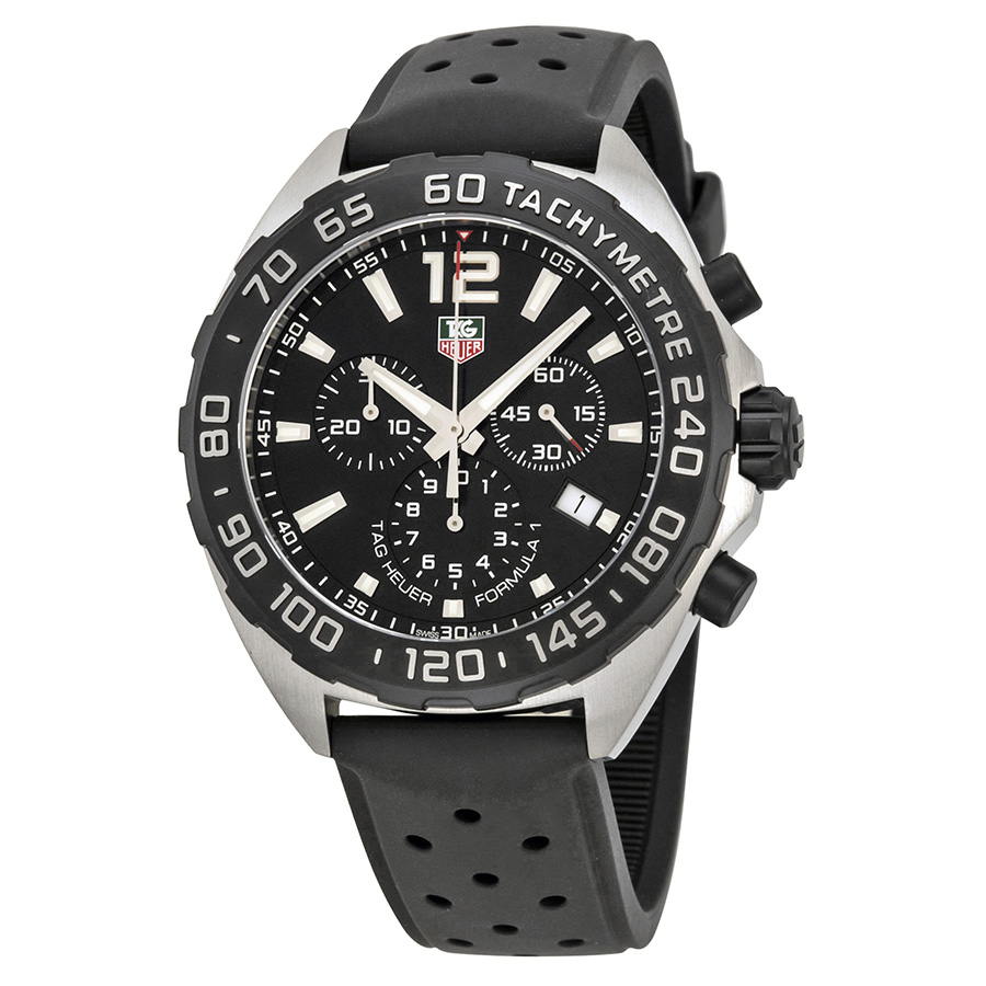 Tag Heuer Formula 1 Clone Auto Black Ceramic Dial Racing Chronograph Watch