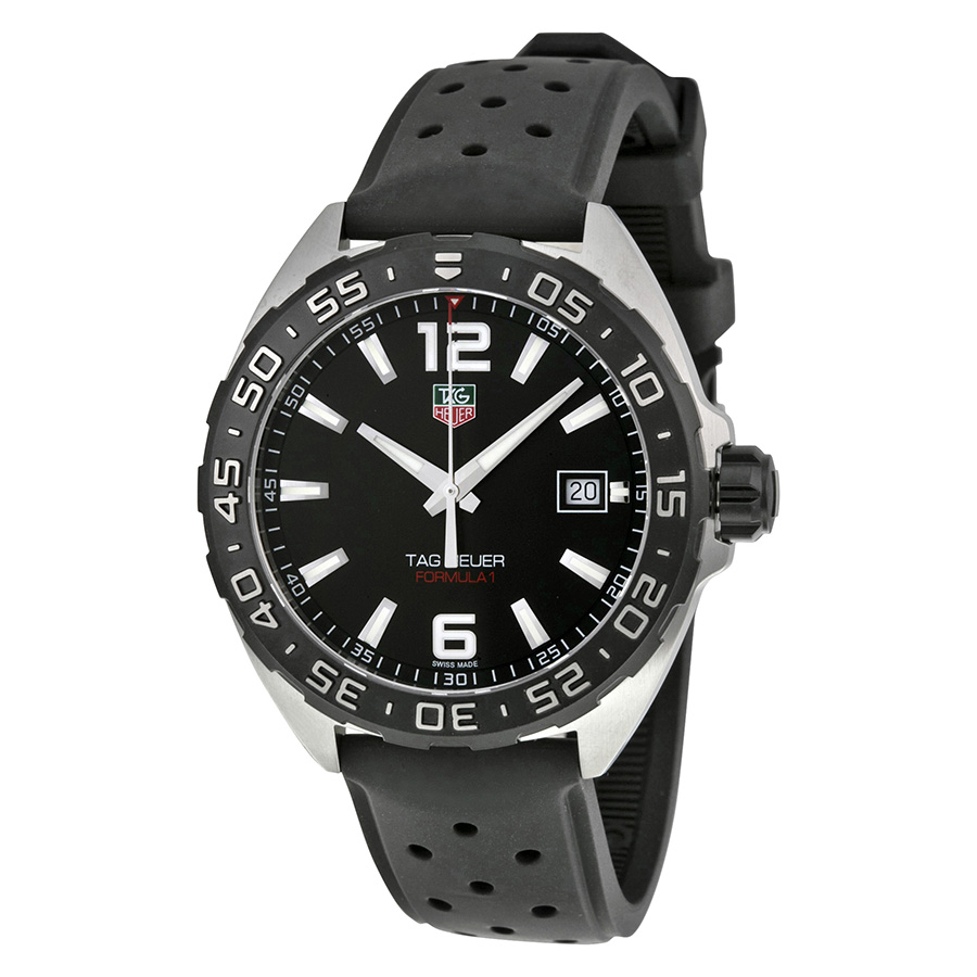 Tag Heuer Formula 1 Steel Chronograph Black Dial Mens Replica Watch